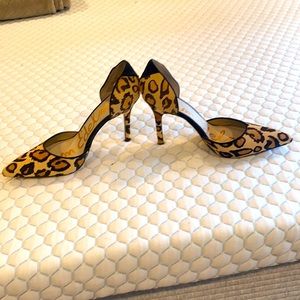 Sam Edelman Pump Tan Leopard Fur 3”Heel size 8.5